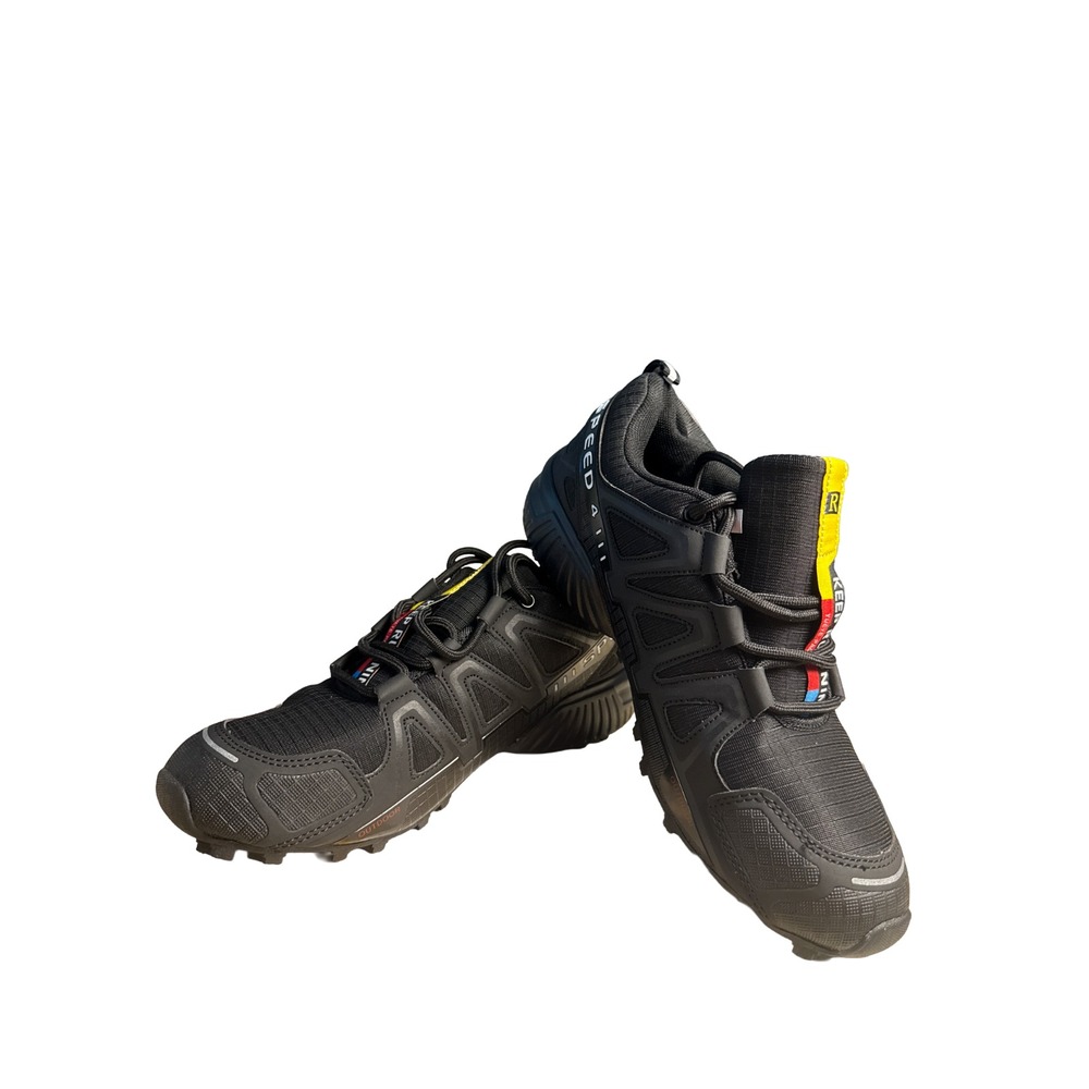 Keep Running Speed 3 Trail Sneakers Black Gorpcore Hiking Lace Up Shoes NEW 42